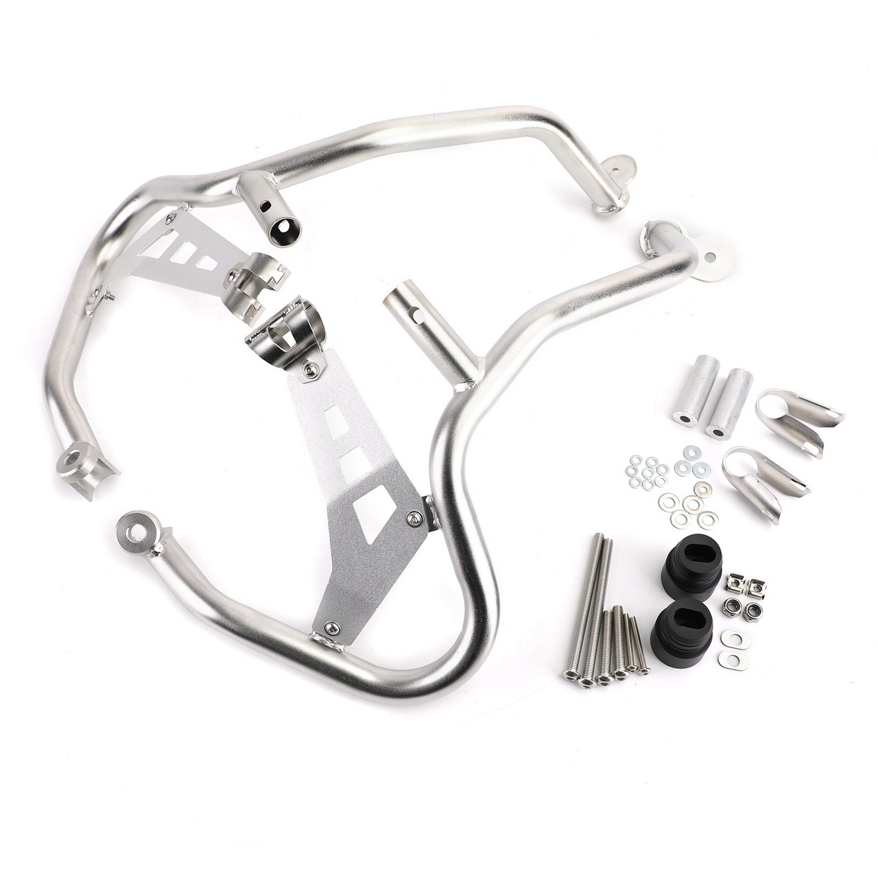 Front Tank Crash Bars Extension Engine Protector Guard Bumper Fit For BMW R1250GS Adventure 18-21 Silver