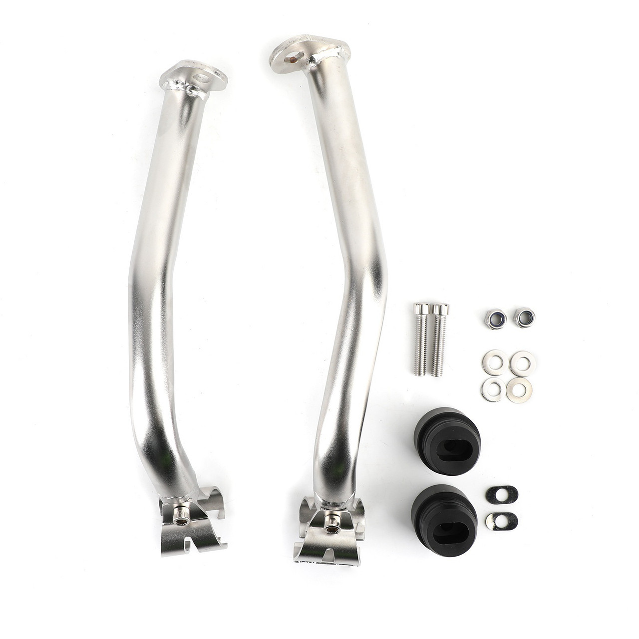 Front Cylinder Crash Bars Extension Engine Protector Guard Bumper Fit For BMW R1250GS Adventure 18-21 Silver