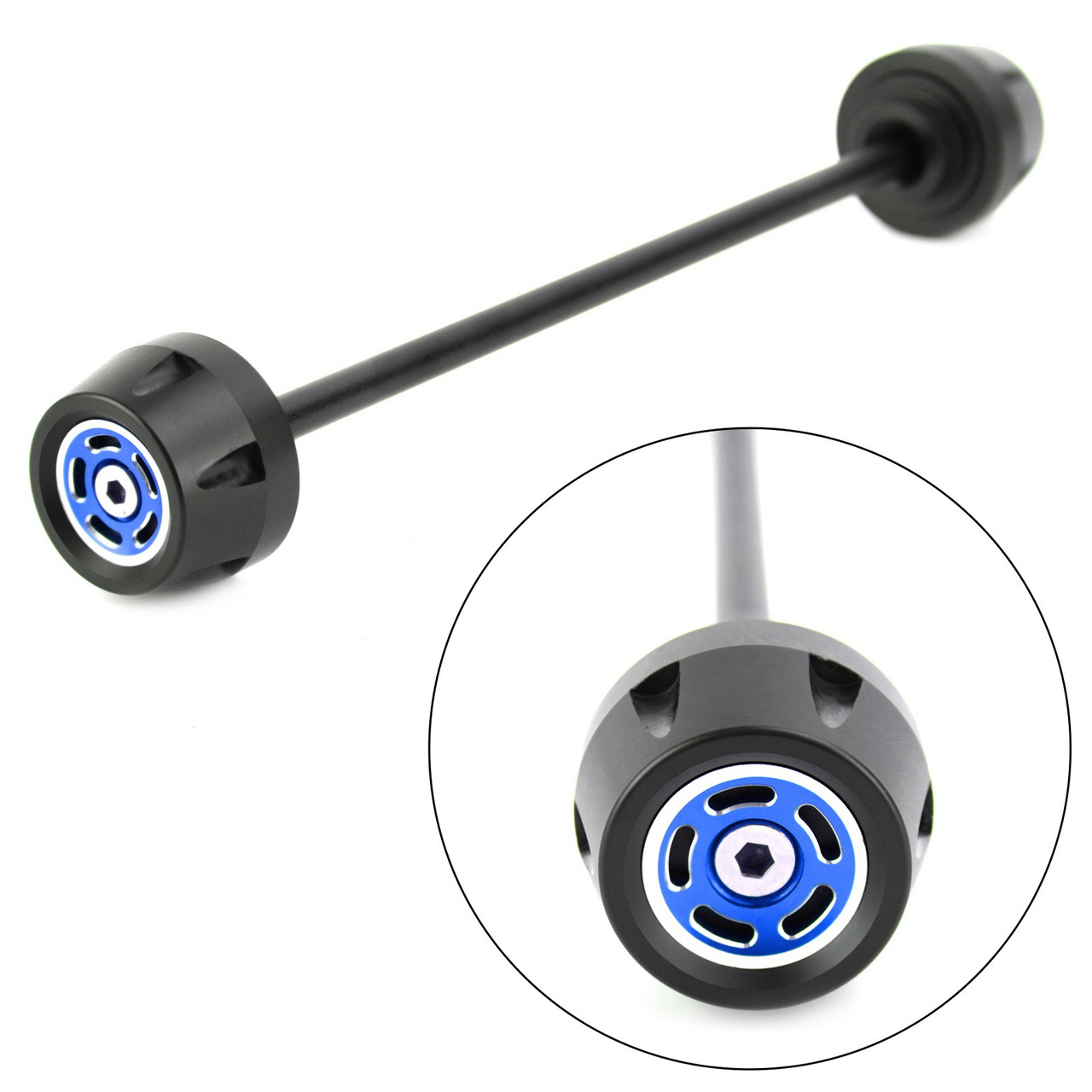 FRONT Axle Fork Sliders Wheel Crash Protector Fit for Ducati Scrambler 400 803 Classic 16-18 803 Urban Enduro 15-17 1100 PRO 20 Blue