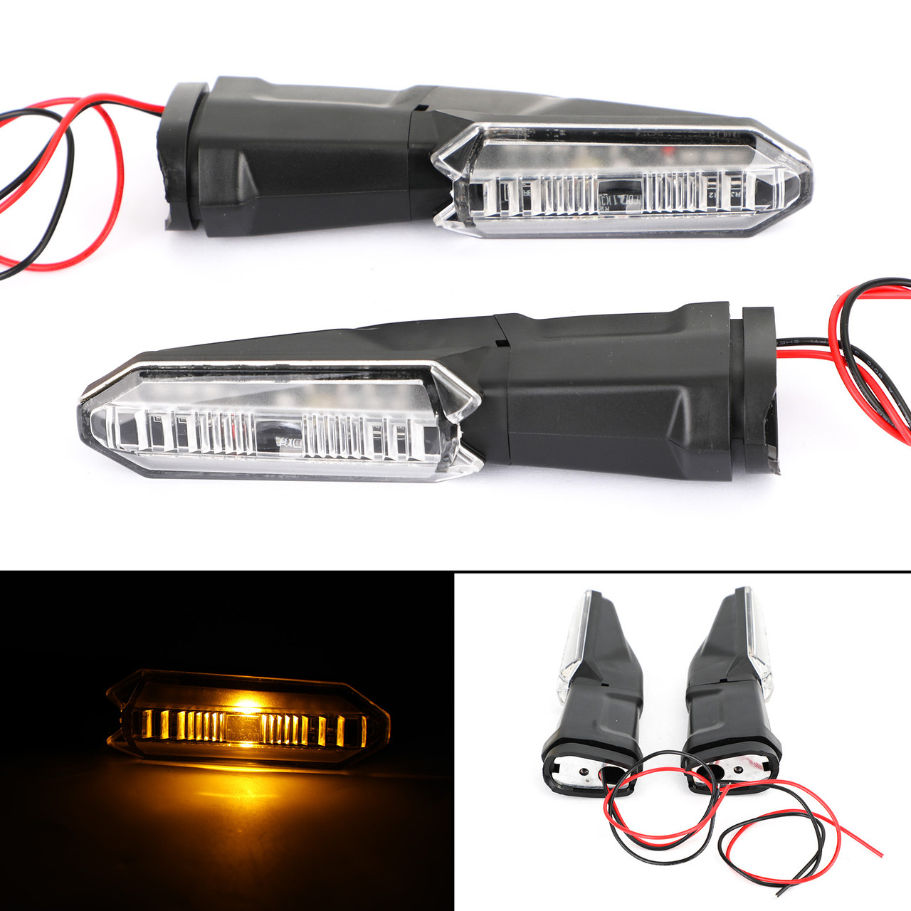 Turn Signal Fit For Kawasaki Z300 15-20 Versys 1000 12-20 NINJA 650 Z900 17-20 Clear