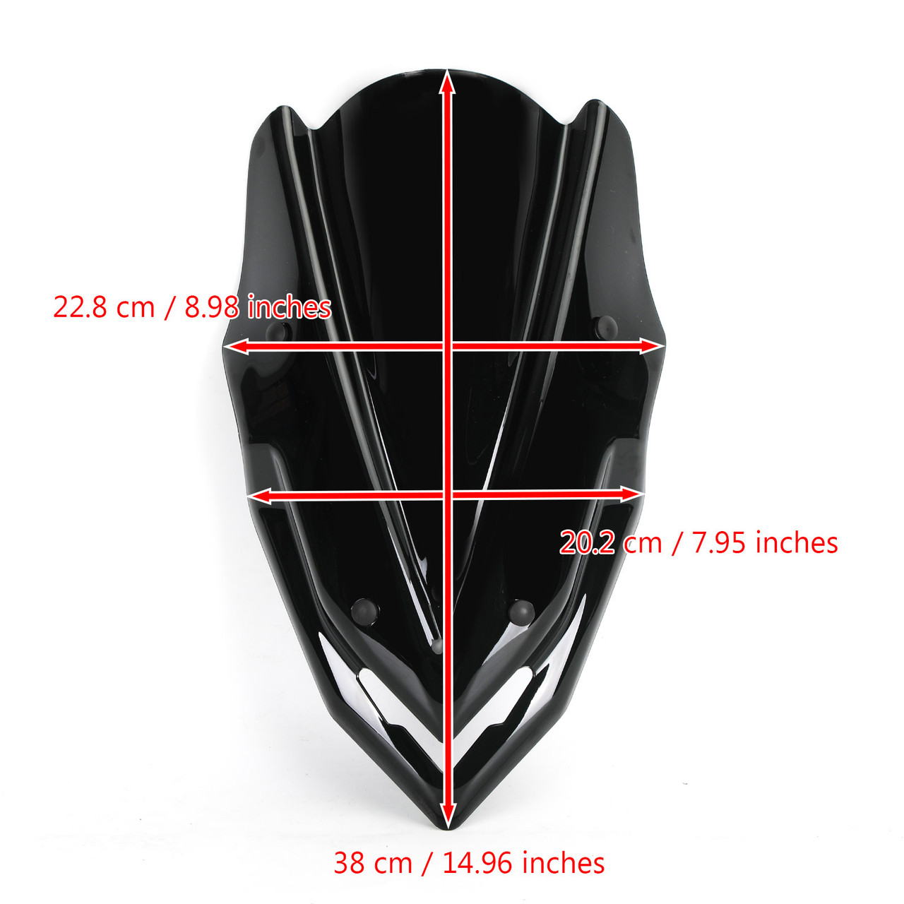 Windshield Windscreen Fit For KAWASAKI Z900 2017-2019 Black