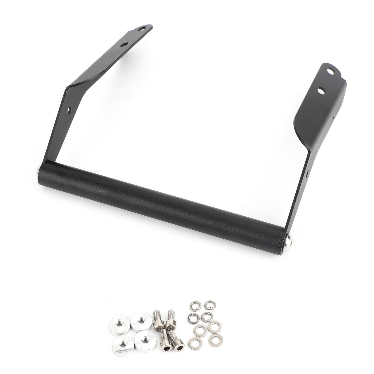 Black GPS Phone Bracket Holder Rod Fit for Kawaski Versys 1000 KLZ1000 2019 2023