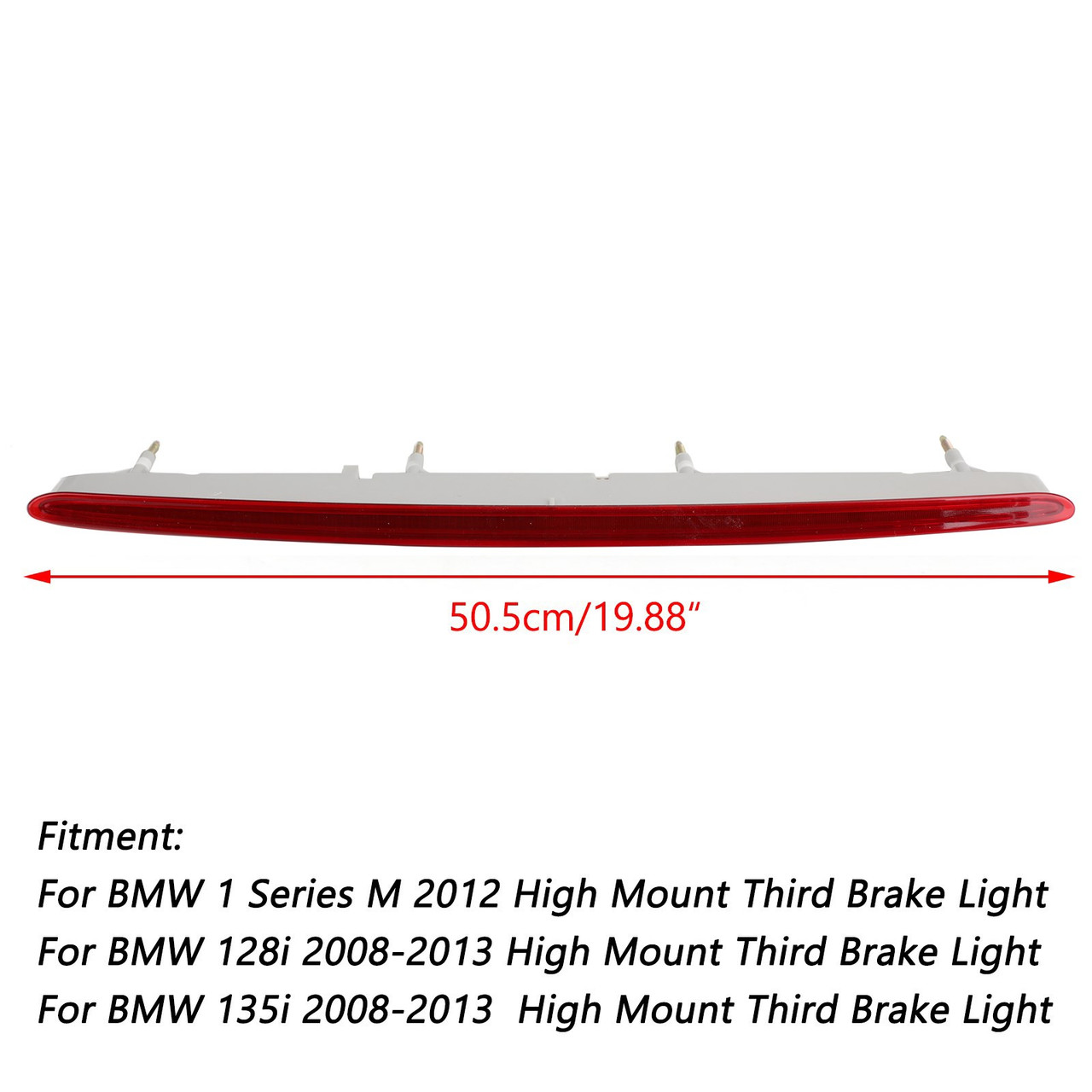 3rd Third Brake Light High Mount Center Red Lens For BMW 128i 135i 1 Series M Red