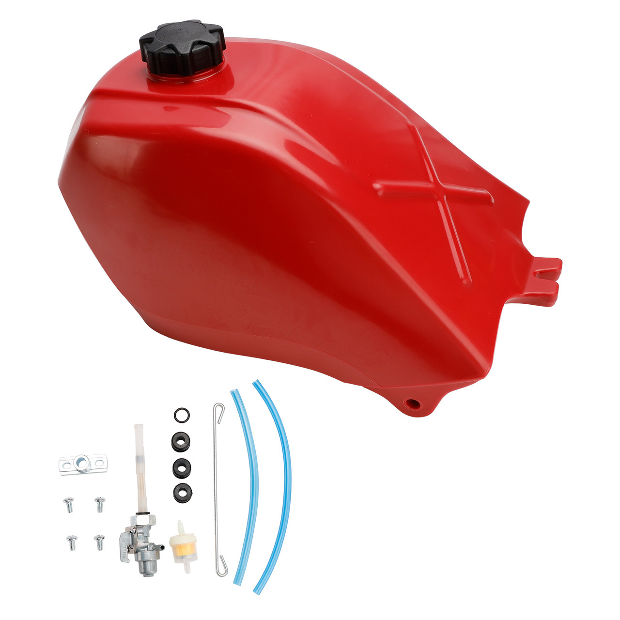 Fuel Tank Gas Cap Petcock Kit Fit For Honda ATC250ES Big Red 250 1985 1986 1987 Three-Wheel ATV