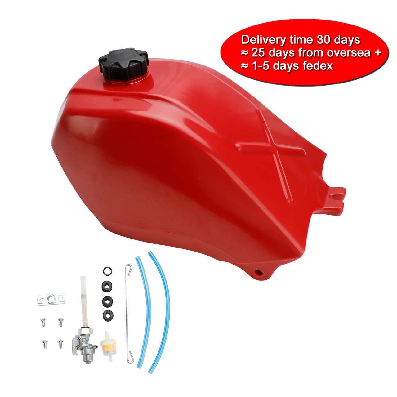 Fuel Tank Gas Cap Petcock Kit Fit For Honda ATC250ES Big Red 250 1985 1986 1987 Three-Wheel ATV
