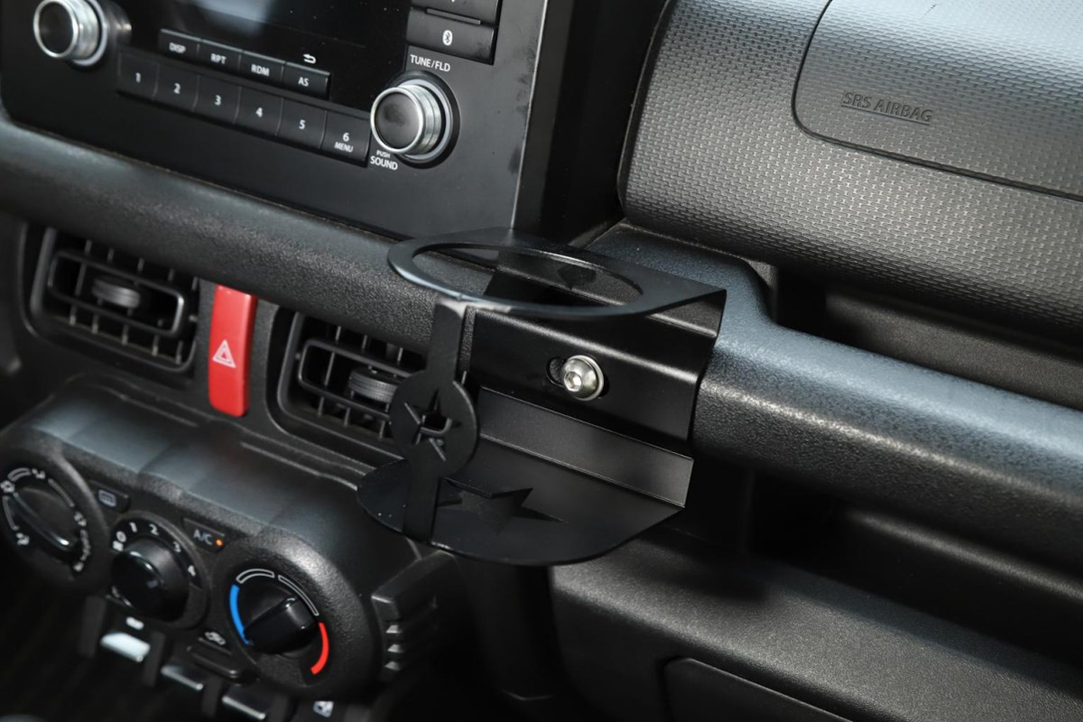 Aluminum Water Cup Holder Mount Bracket Fits For Suzuki Jimny 2019+ Black
