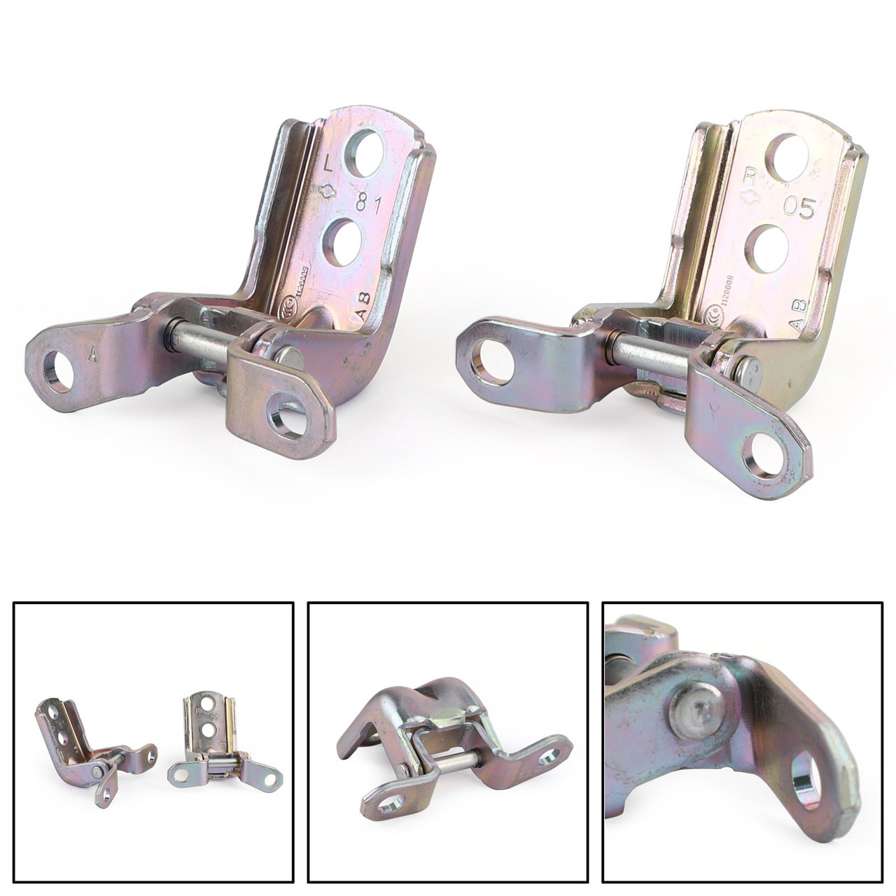 Car Front Left&Right Door Hinges Set Upper/Lower For Nissan Patrol