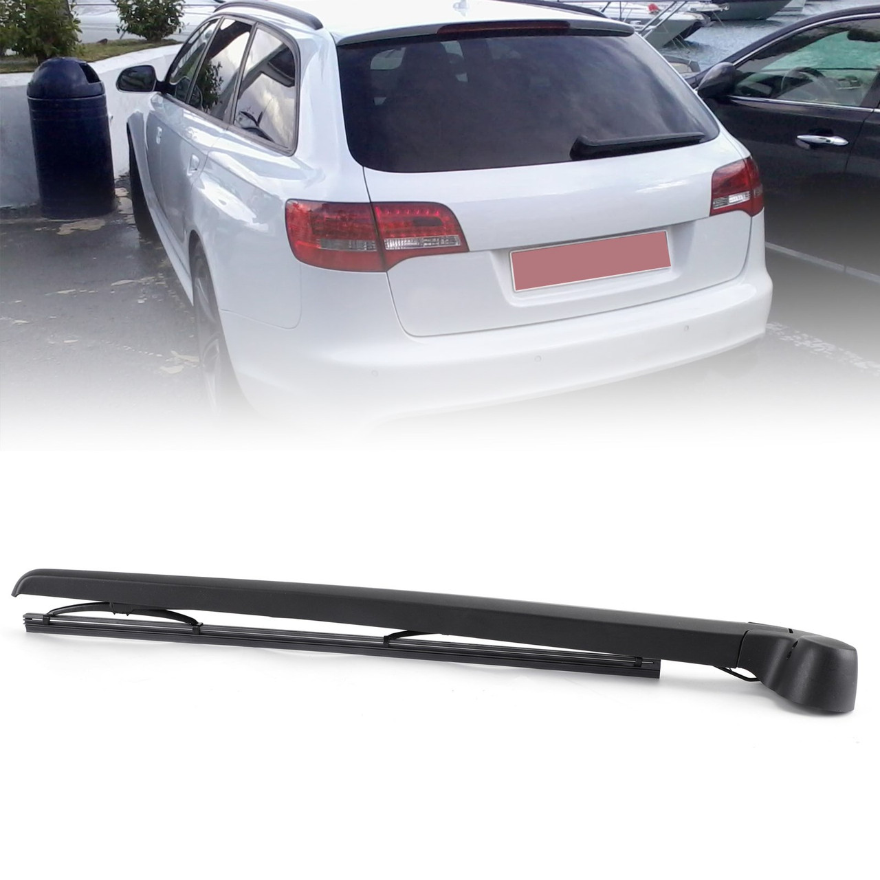 Rear Window Windshield Wiper Arm Blade Fits For Audi A6 Allroad 2006-2011 Audi A6 Avant 2005-2011 Black