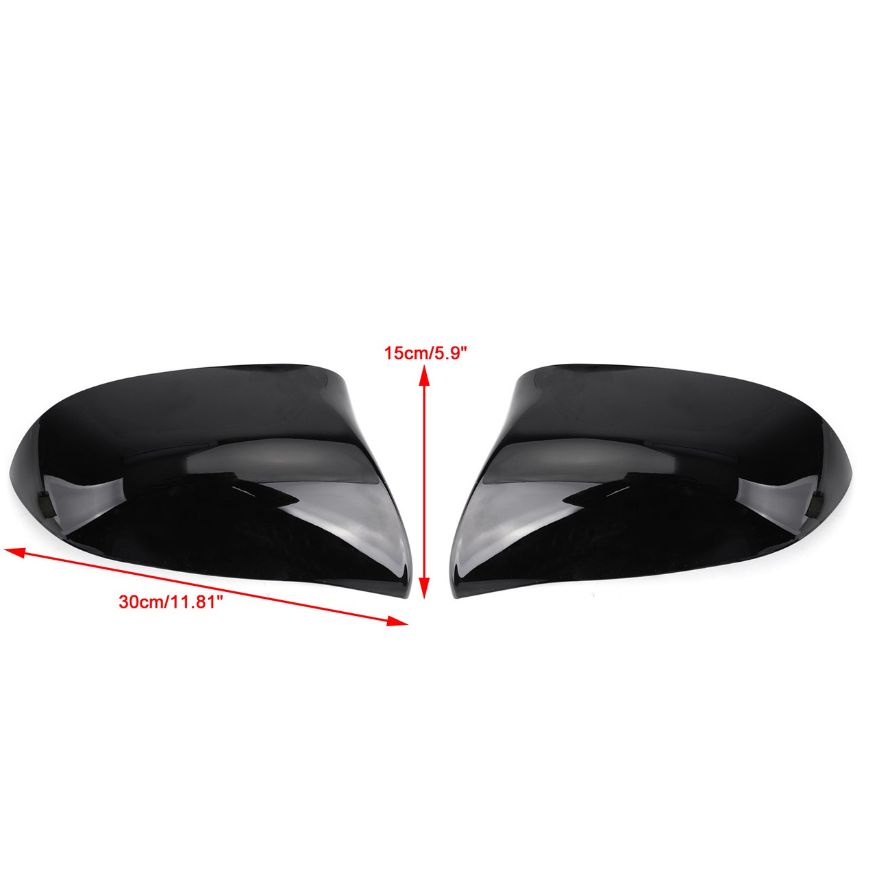 Rearview Mirror Cover Fits For BMW F15 X5 & F16 X6 14-18  BMW X4 F26 14-18  BMW X3 E83 14-18 Glosse Black