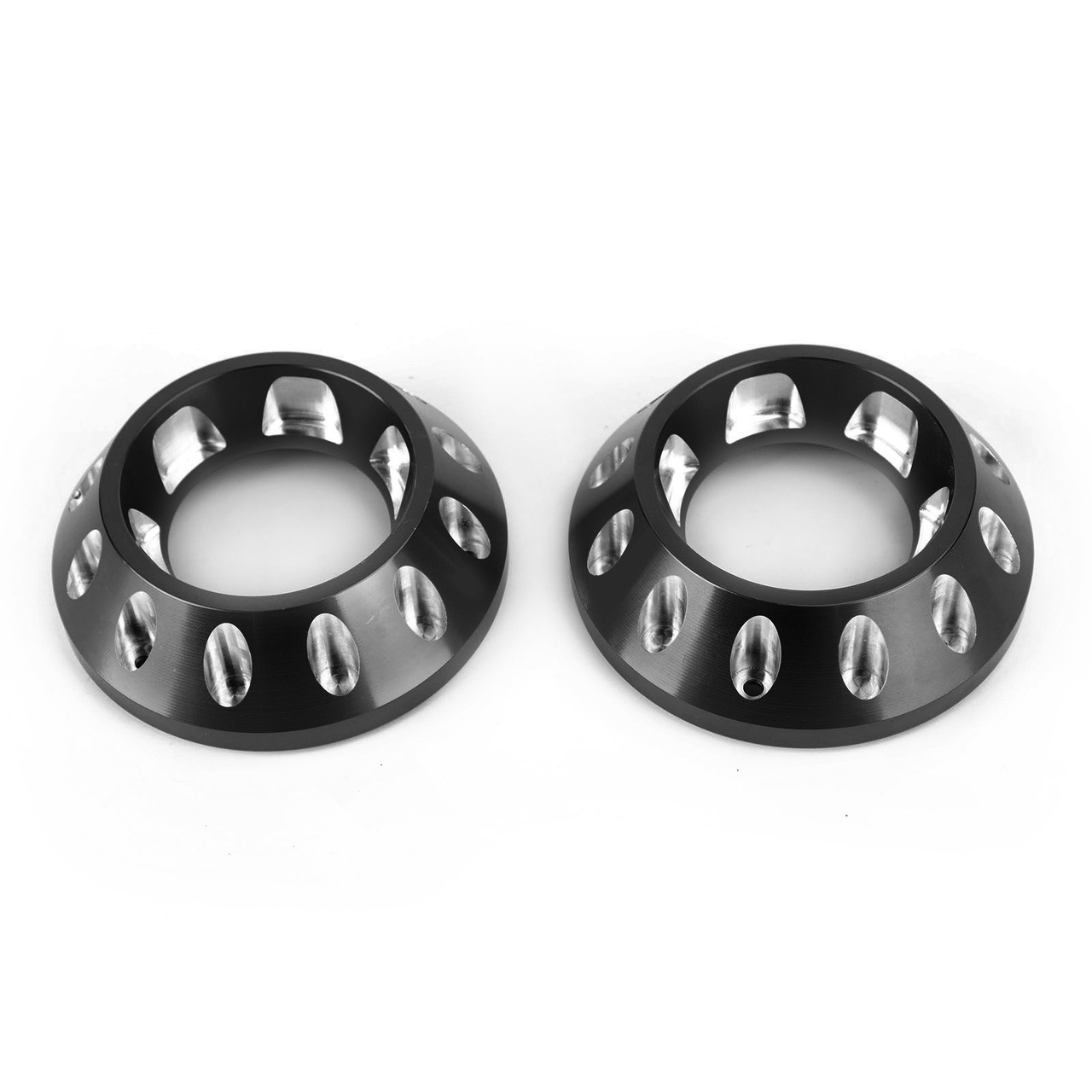 Billet Aluminum Black Exhaust End Caps Pair Fits for Ducati Scrambler 1100 / Sport / Special / Pro 2018 2019 2020 Black