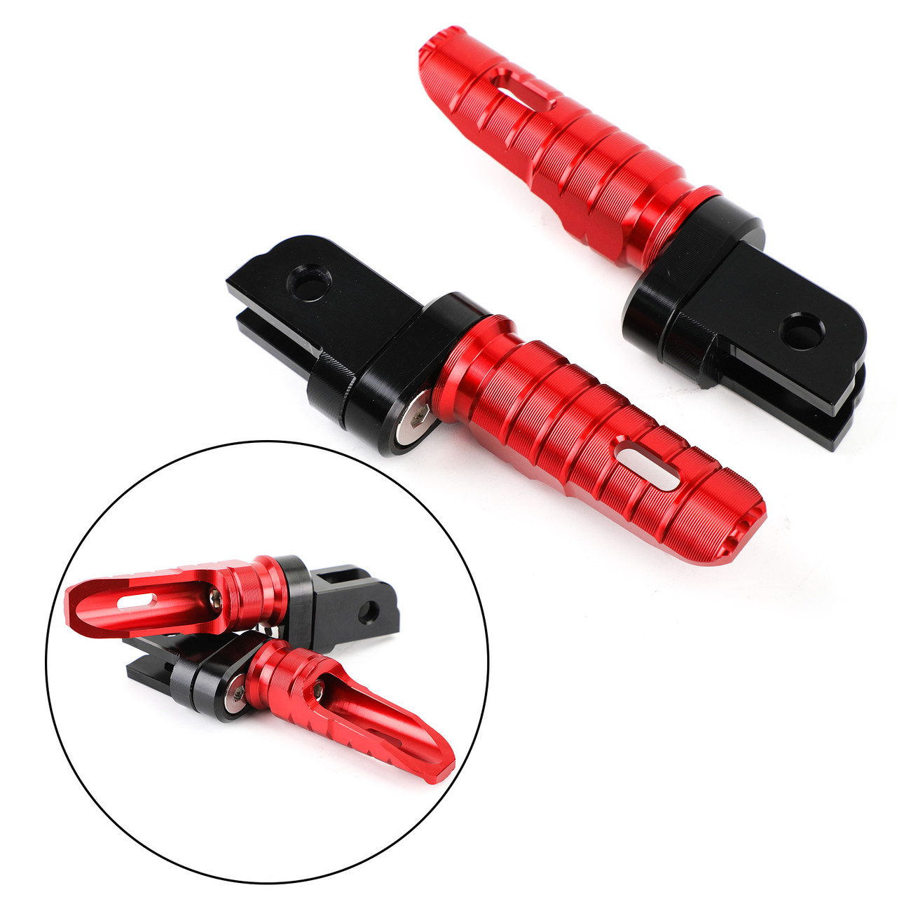 Front Footpegs Fits For BMW R nineT 14-20 BMW R nineT Scrambler 16-20 BMW R nineT Pure 16-20 BMW F900R 19-21 BMW F900XR 19-21 Red