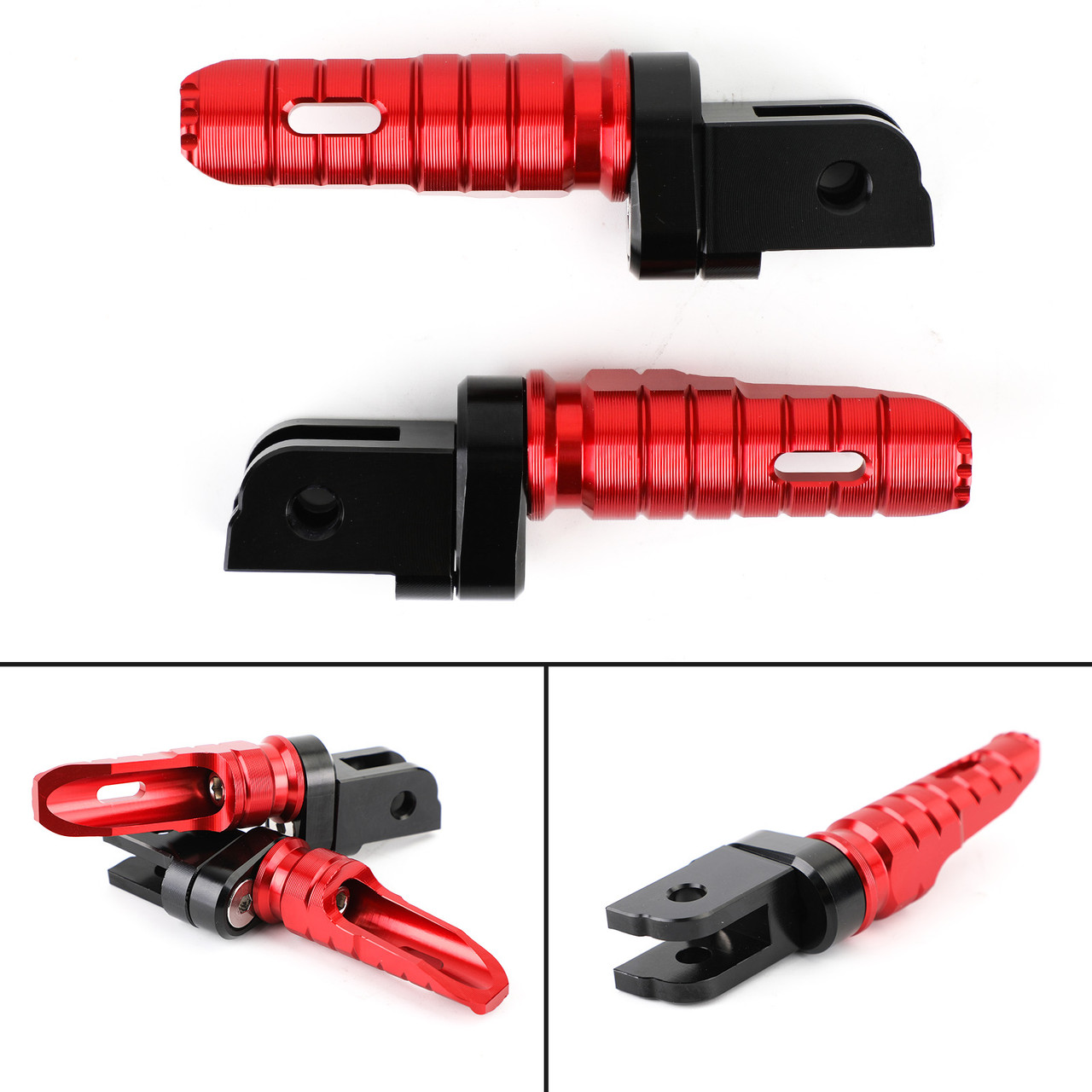 Front Footpegs Fits For BMW R nineT 14-20 BMW R nineT Scrambler 16-20 BMW R nineT Pure 16-20 BMW F900R 19-21 BMW F900XR 19-21 Red