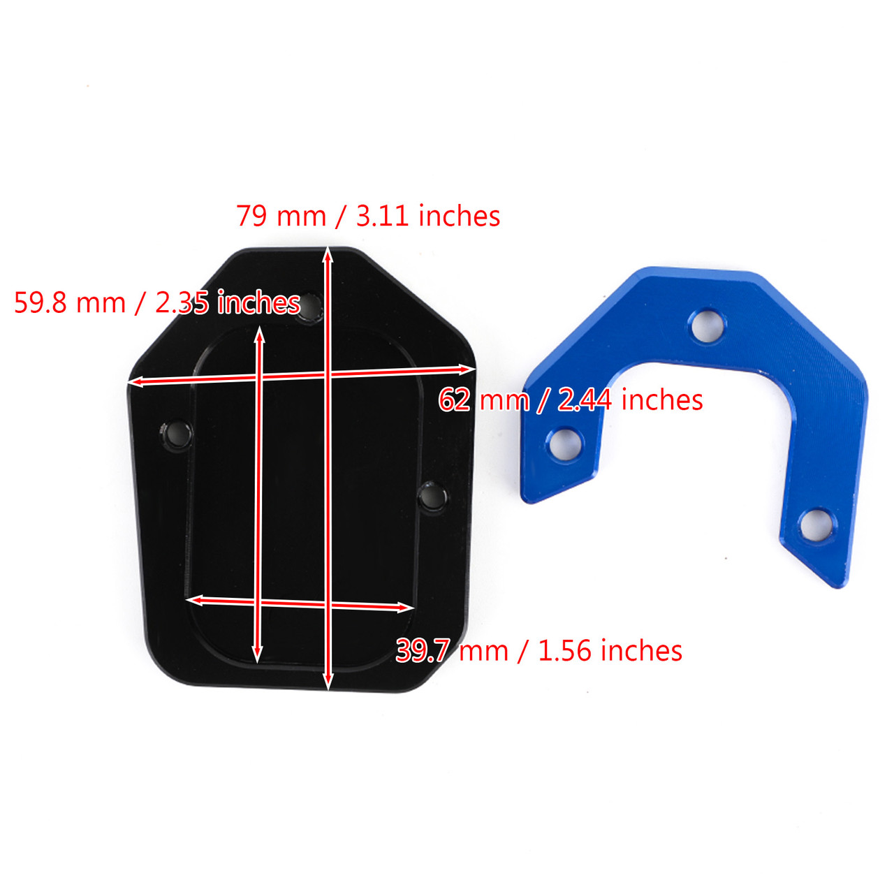 Kickstand Side Stand Extension Pad Fits For BMW C400X 2018-2021 BMW C400GT 2019-2021 Blue