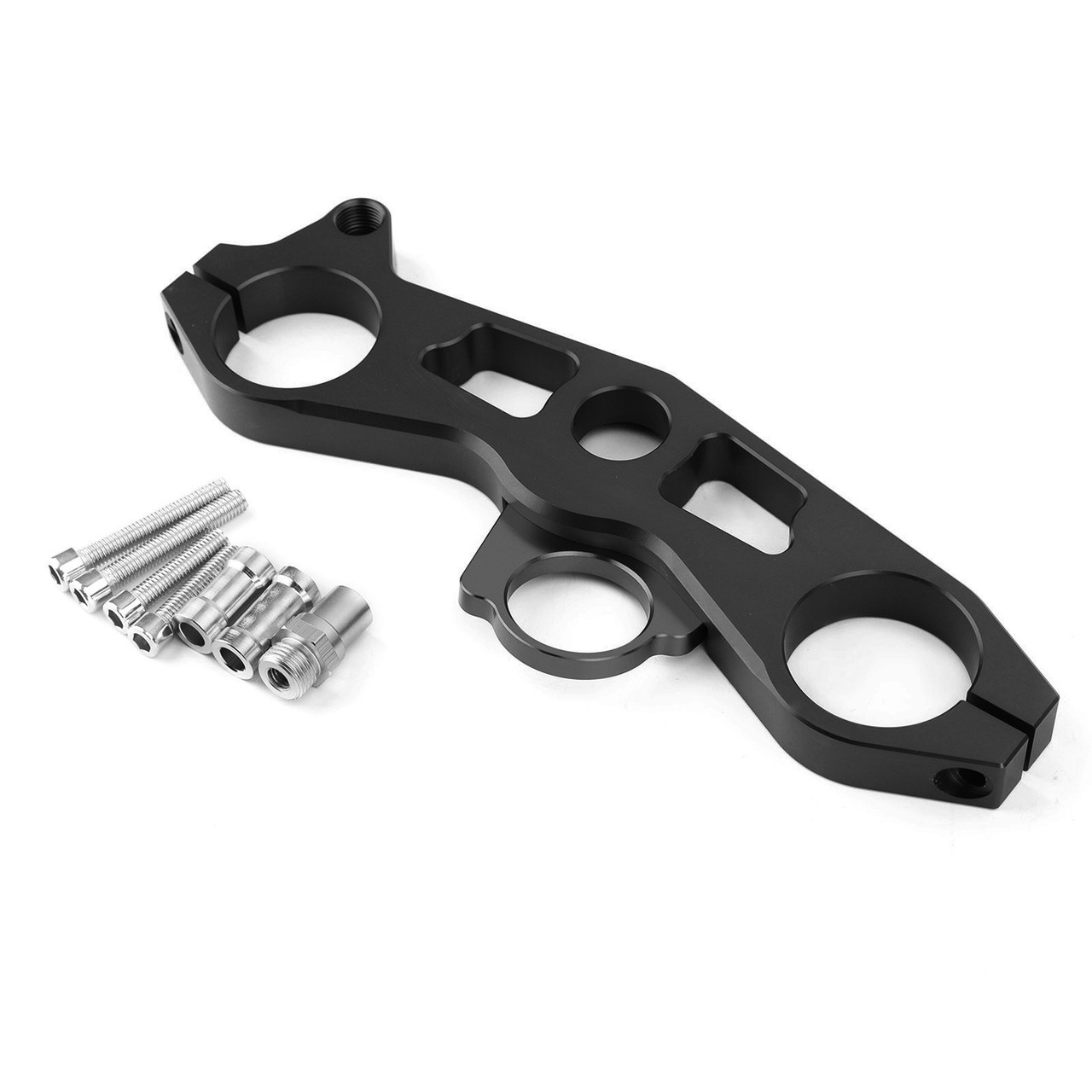 Lowering Triple Tree Front End Upper Top Clamp Fits For Kawasaki Ninja ZX6R 2009-2012 Black