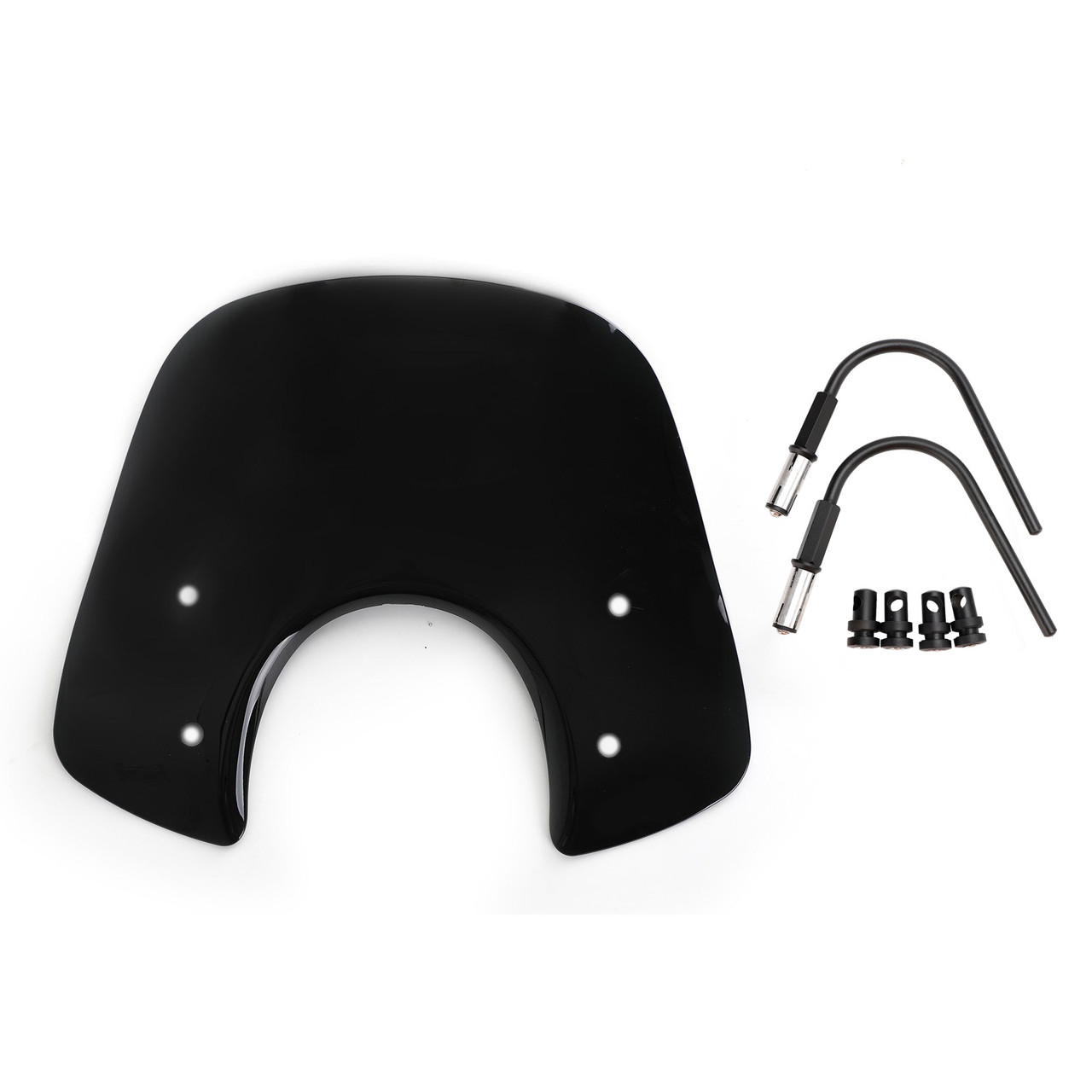 Windshield Fits For Vespa LX50  Vespa LX125  Vespa LX150  Vespa GT200  Vespa GTS250ie  Vespa GTS300 Super  Vespa Super Sport all year Black