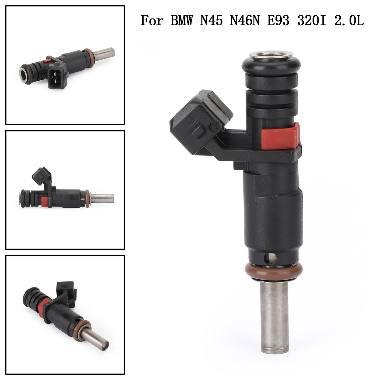 Fuel Injectors 7561277 13537561277 Fits For BMW N45 N46N E93 320I 2.0L Black