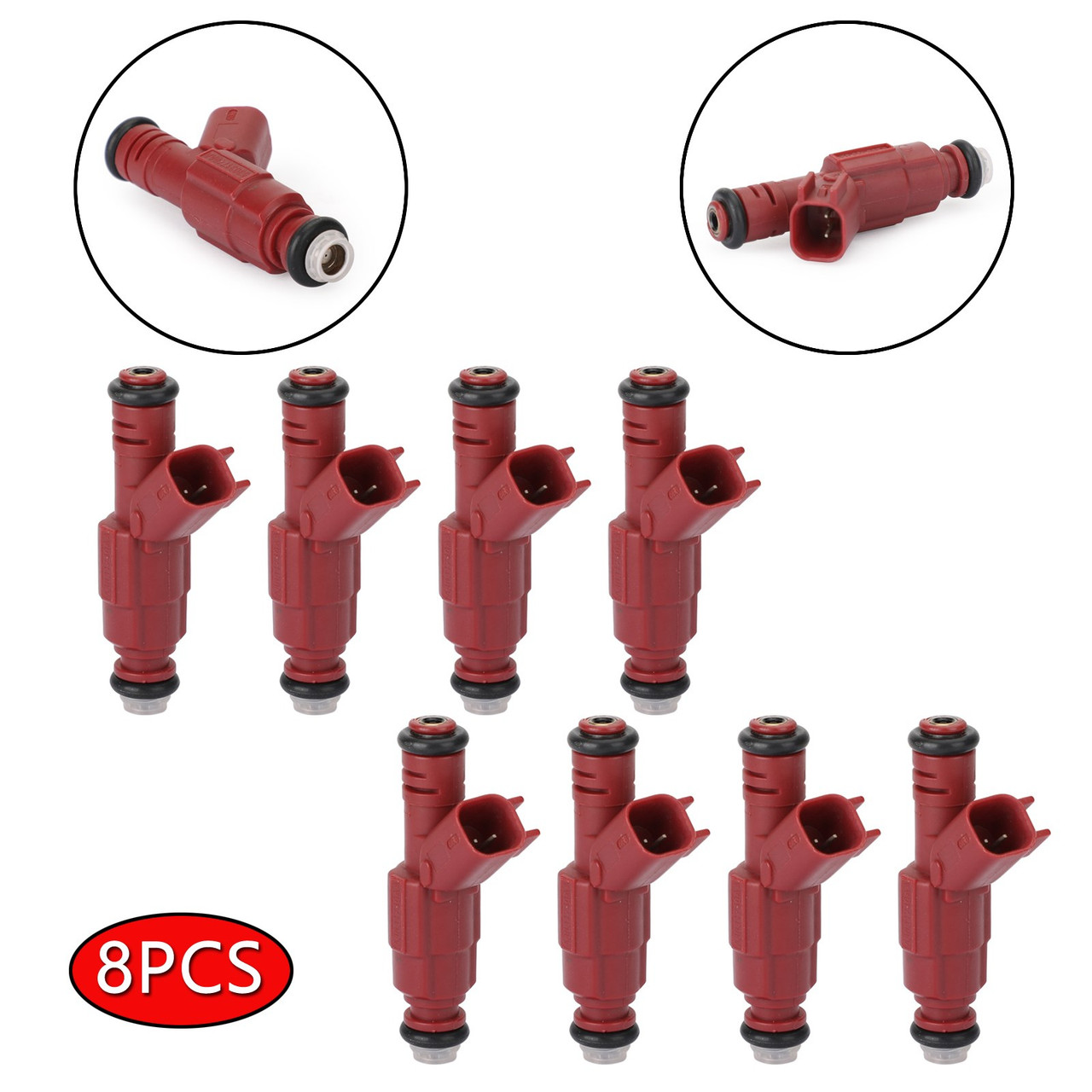 8pcs 0280155934 Fuel Injectors Fit for Ram 3500 Van 5.9L 00-03 Ram 2500 Van 3.9L 5.9L 00-03