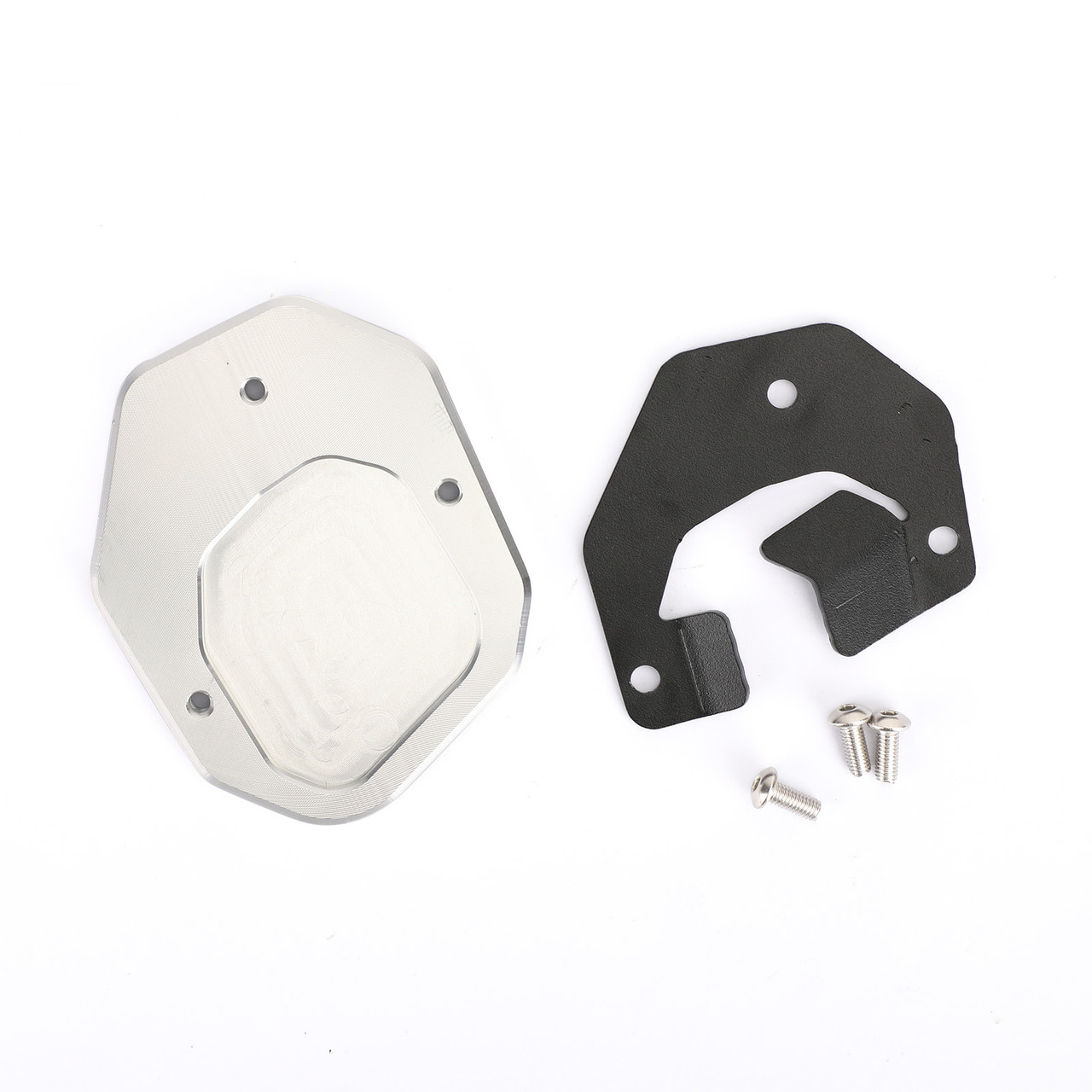 Kickstand Side Stand Extension Pad Fit For Yamaha Tenere 700 2019-2020 Silver