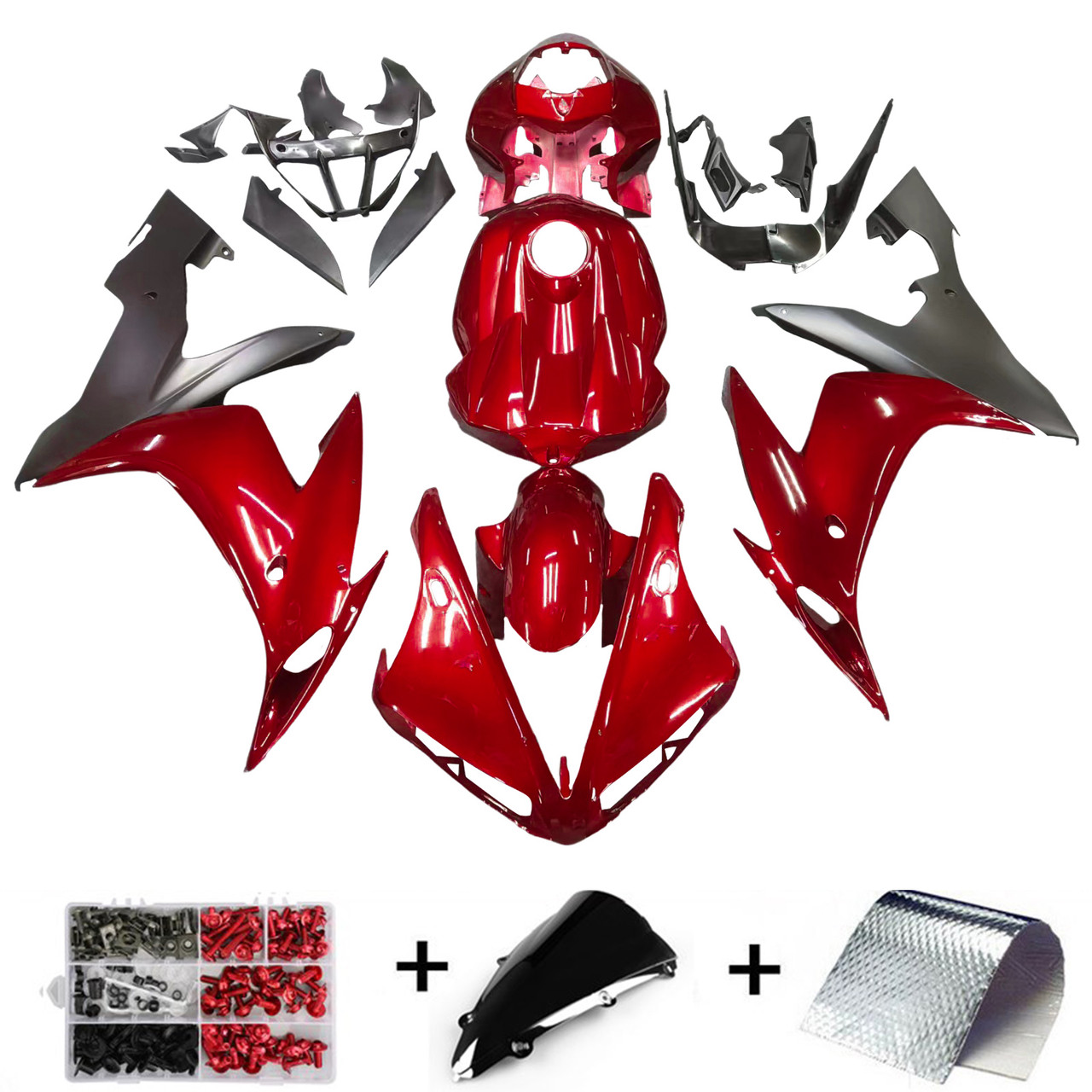 Amotopart injection Molding Fairing Fit for 2004 2005 2006 YAMAHA YZF R1 ABS Plastic