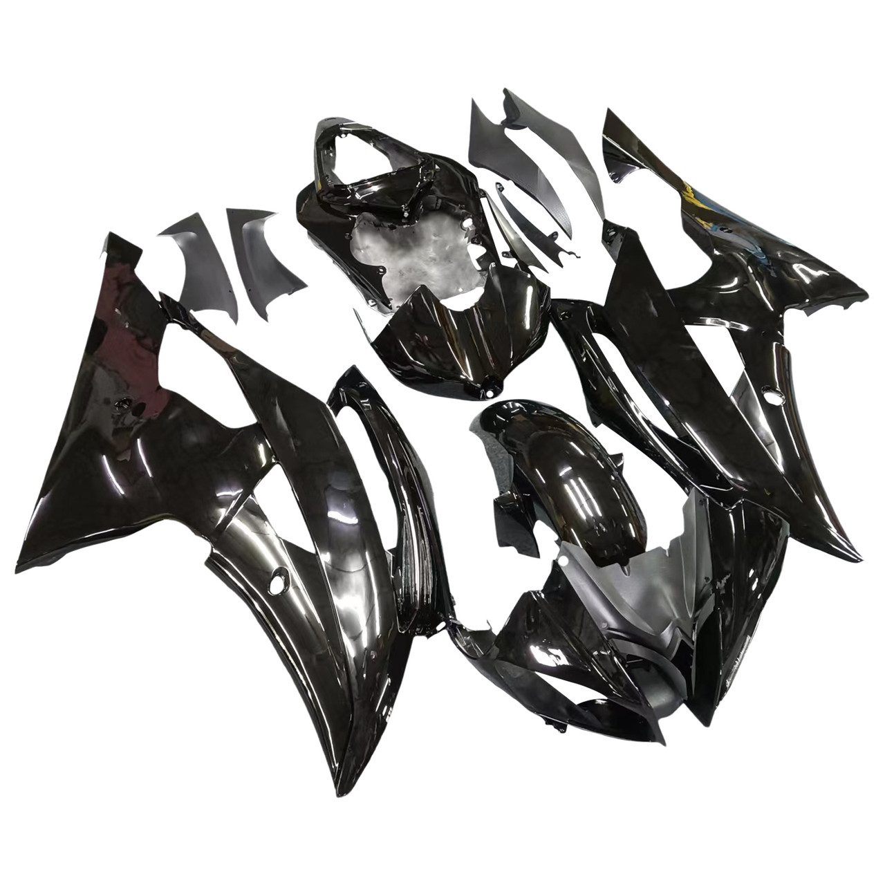 Amotopart Fairing Injection Plastic Body Kit Fit For YAMAHA YZF-R6 2008-2016 Gloss Black