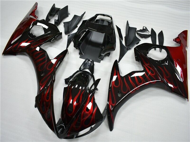 Fairing Injection Plastic Kit Flame Fit For YAMAHA 2003 2004 YZF R6