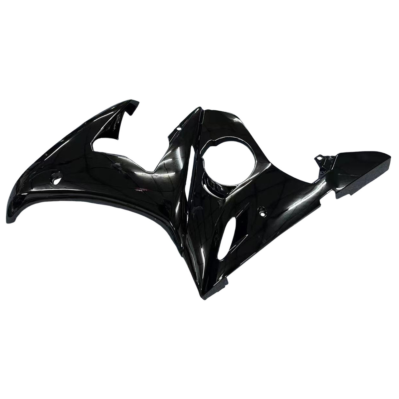 Amotopart Fairing Injection Plastic Kit Gloss Black w/bolt Fit For YAMAHA 2005 YZF R6