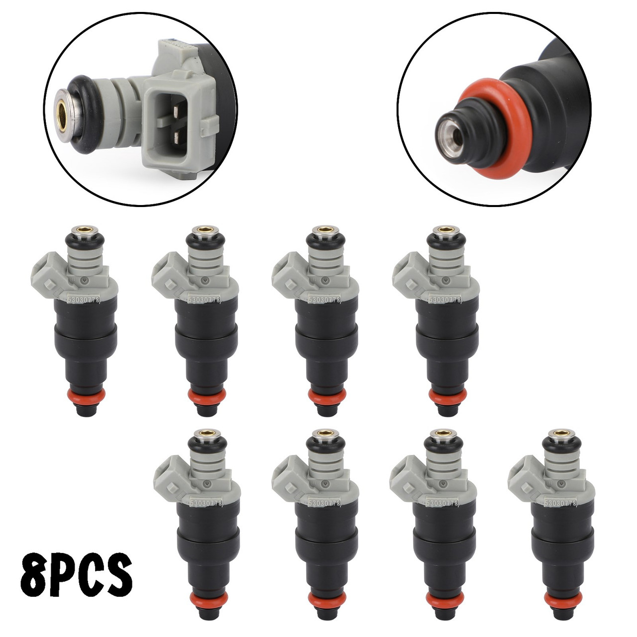 8PCS Fuel Injectors Fits For Ram 1500/2500/3500 1996-1999 53030778