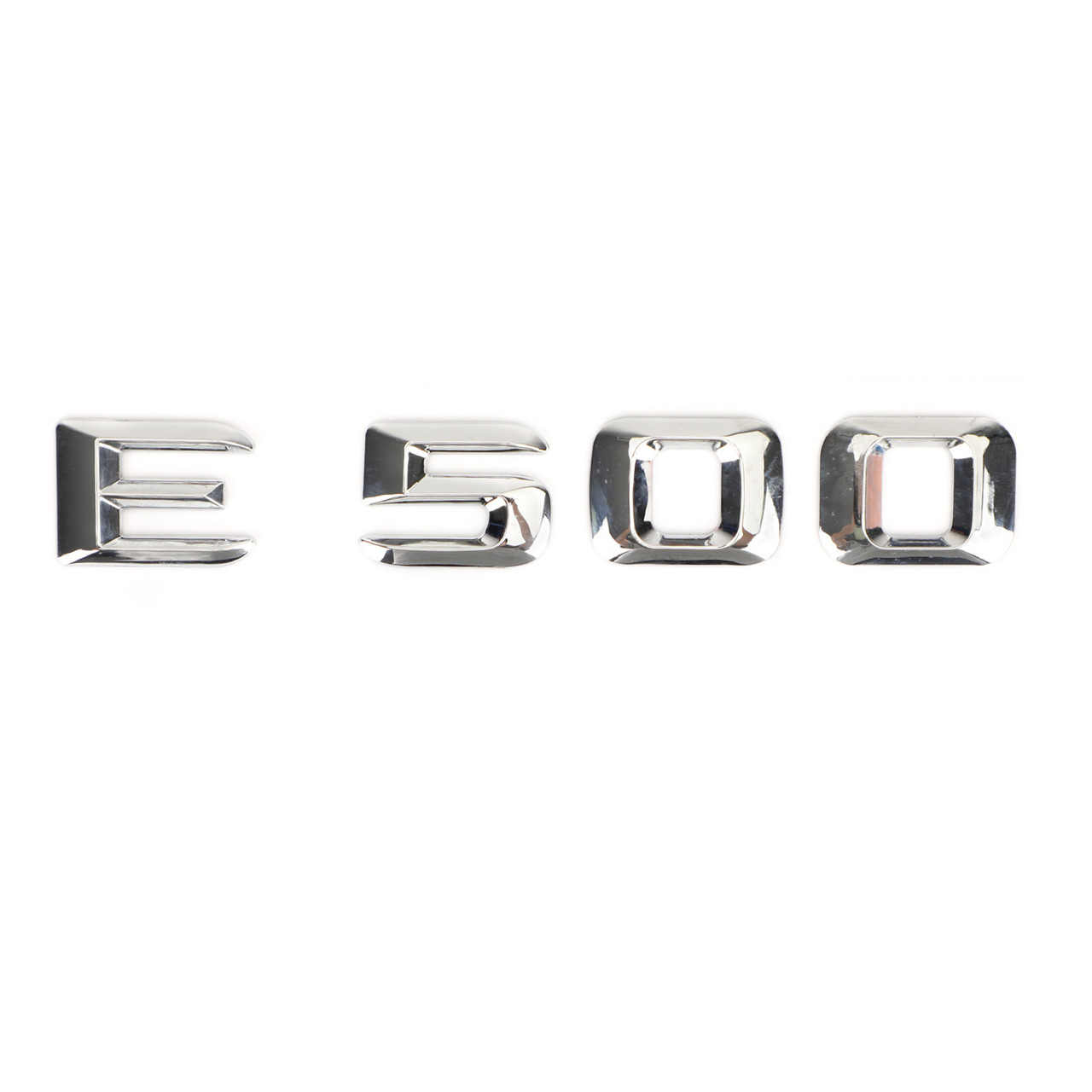 Rear Trunk Nameplate Badge Emblem Numbers Sticker Fit For Mercedes-Benz E500 Chrome