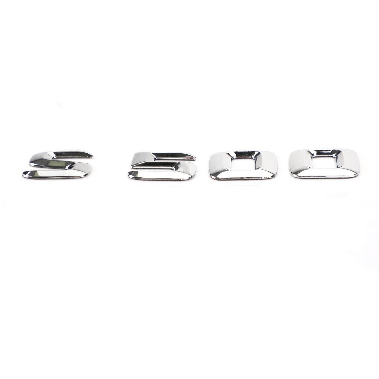 Rear Trunk Nameplate Badge Emblem Numbers Sticker Fit For Mercedes-Benz S500 Chrome