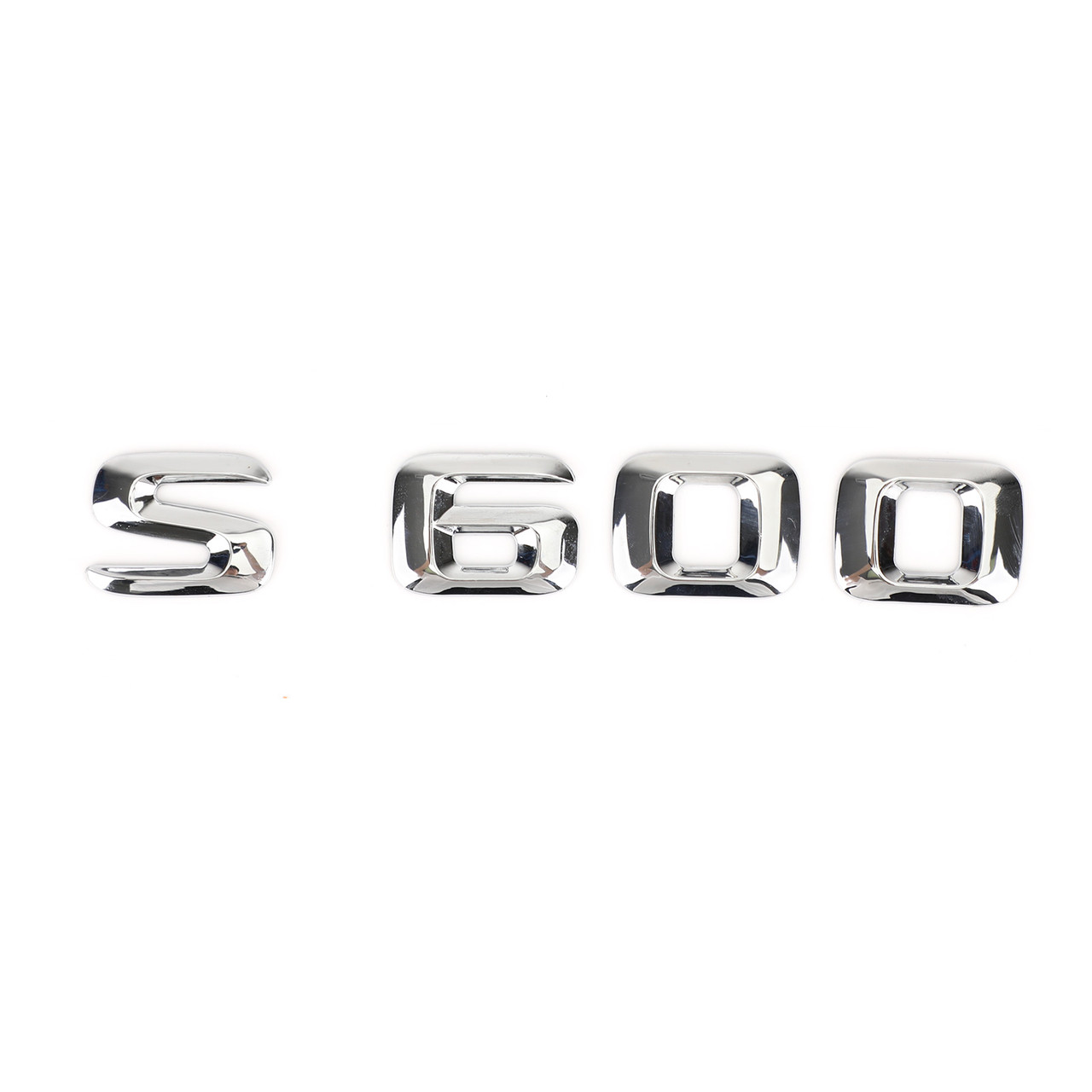 Rear Trunk Nameplate Badge Emblem Numbers Sticker Fit For Mercedes-Benz S600 Chrome
