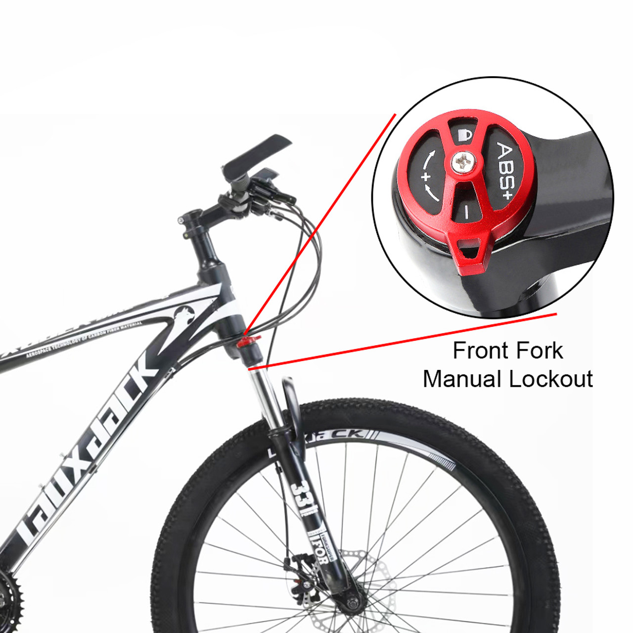 27.5 Inches Unisex Adult Mountain Bike 21 Speed Bicycle MTB Bike Lock+Air Pump Black+White