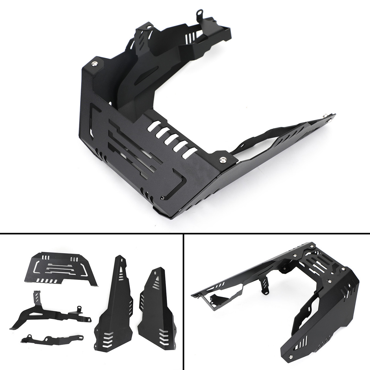 Skid Plate Engine Bash Protection Fit For Yamaha MT-07 14-20 XSR700 18-20 Black