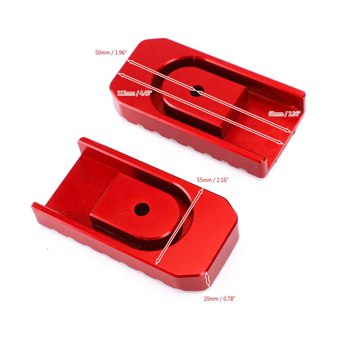 Aluminum Foot Pegs Footrests Covers Driver Pedal Fit For Honda Rebel CMX 300 500 2017-2021 Red
