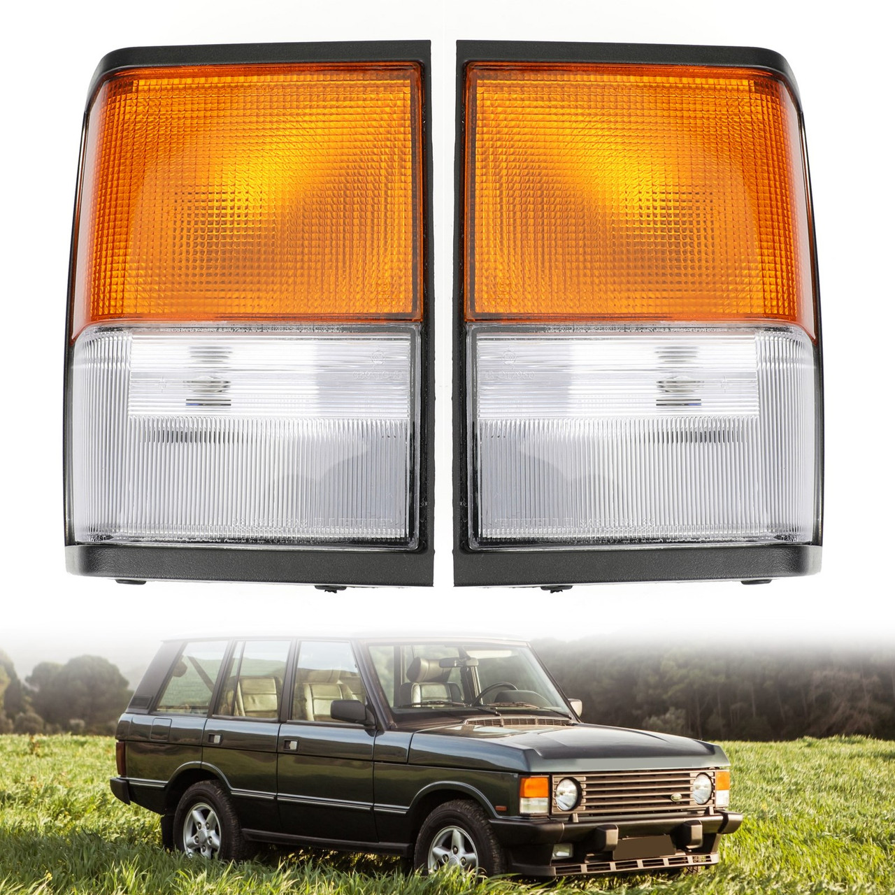 Corner Lamps New Fit For Land Rover Range Rover Classic 1987-1995 Clear