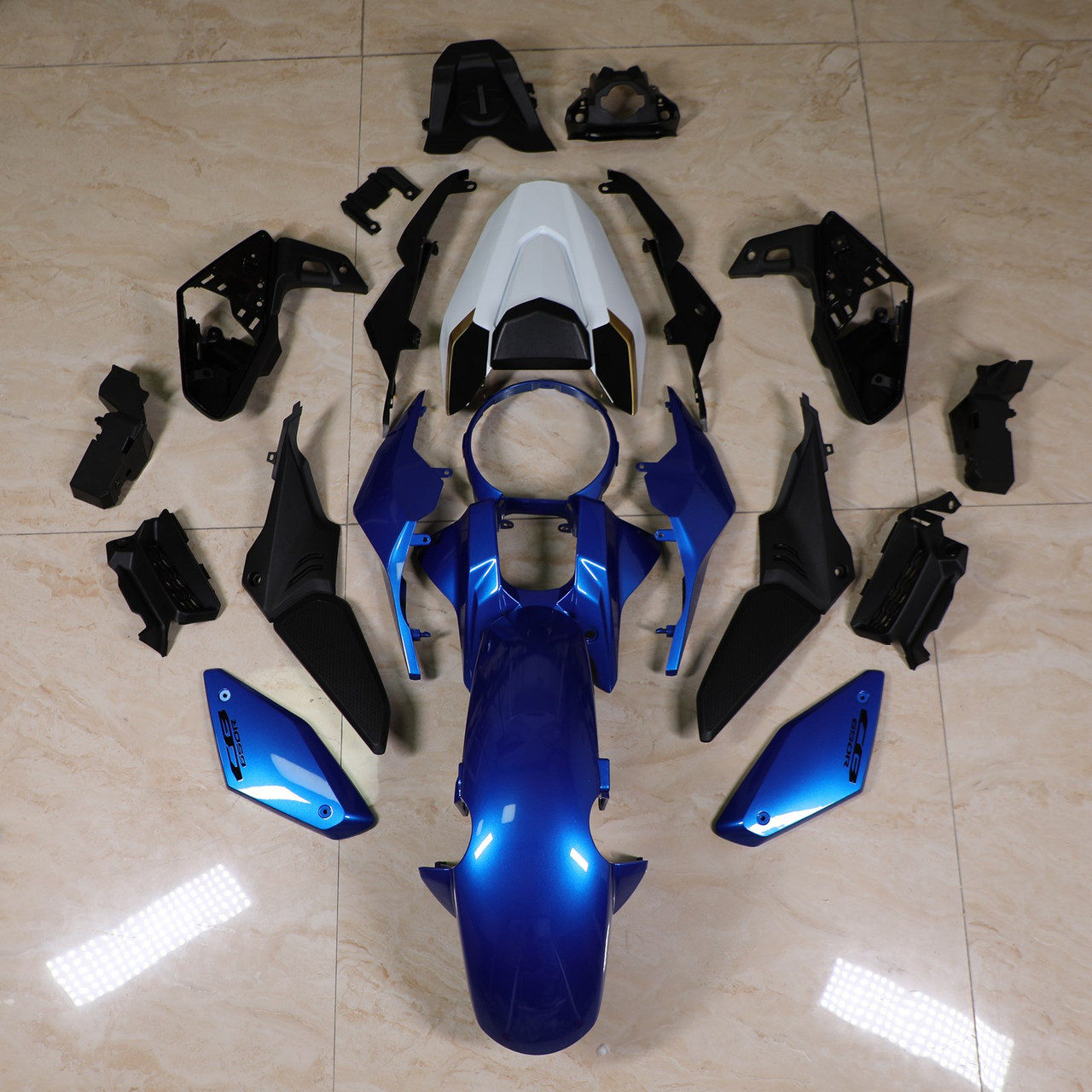 ABS Plastic Injection Molding Fairing Fit for Honda CB 650R 2019-2021 Blue Black