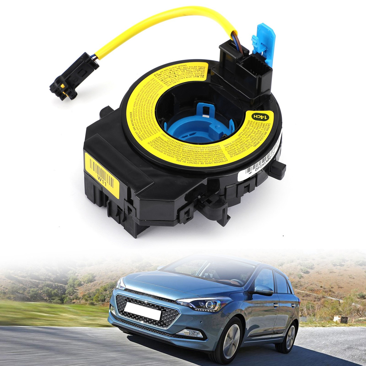 Airbag Squib Cable Clock Spring 93490-2P010 93490-2P170 Fit For Hyundai I20 I20 2008-2020 Black