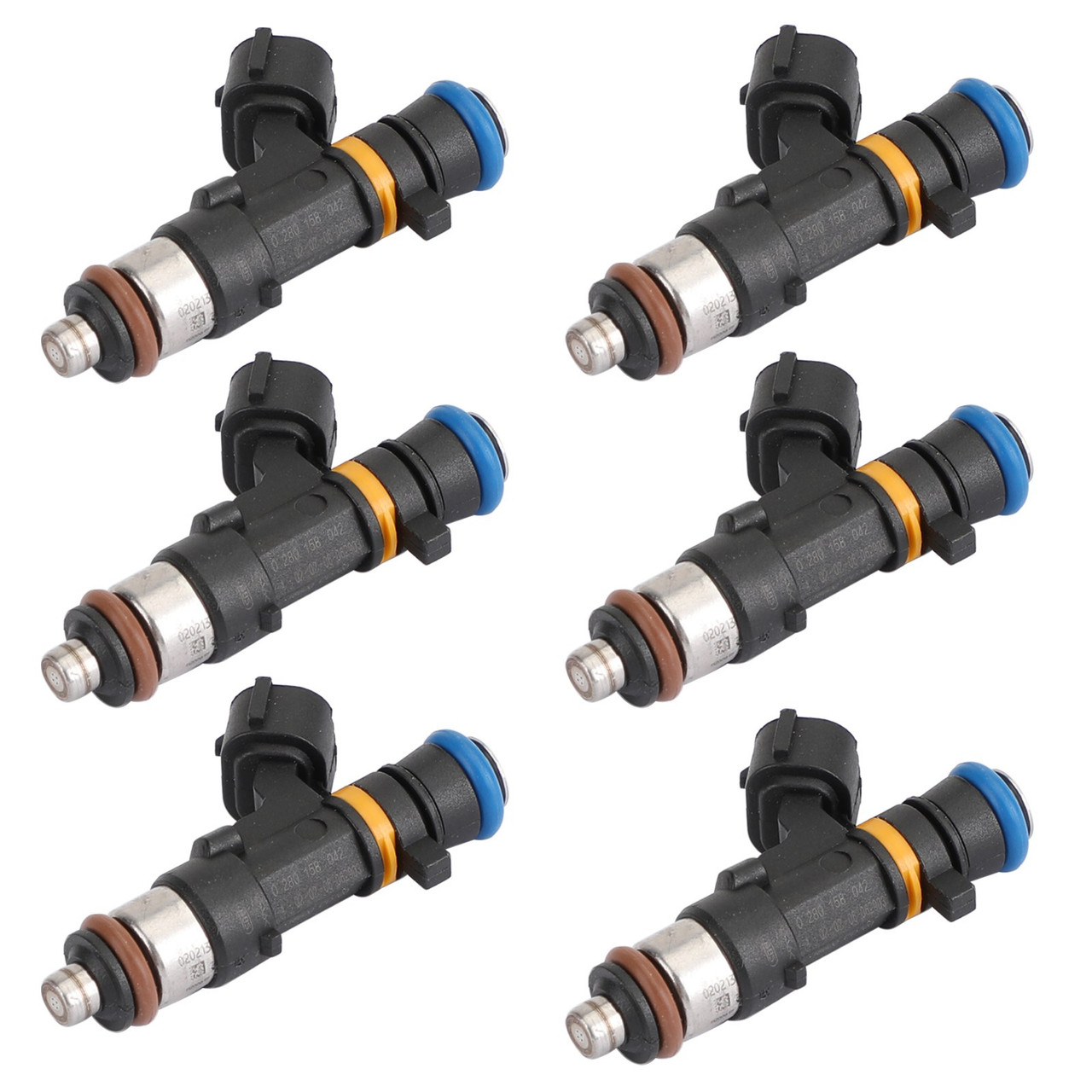 6pcs Fuel Injectors 0280158042 VQ35DE Fit For Nissan Infiniti FX35 3.5L V6 05-08 Murano 3.5L V6 04-07