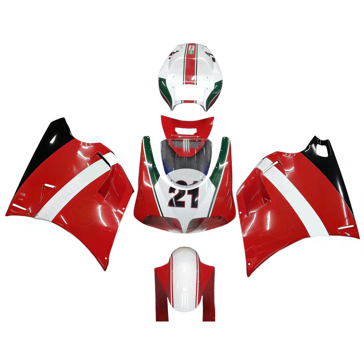 Amotopart Fairing Set Bodywork ABS fit For Ducati 996 748 1996-2002
