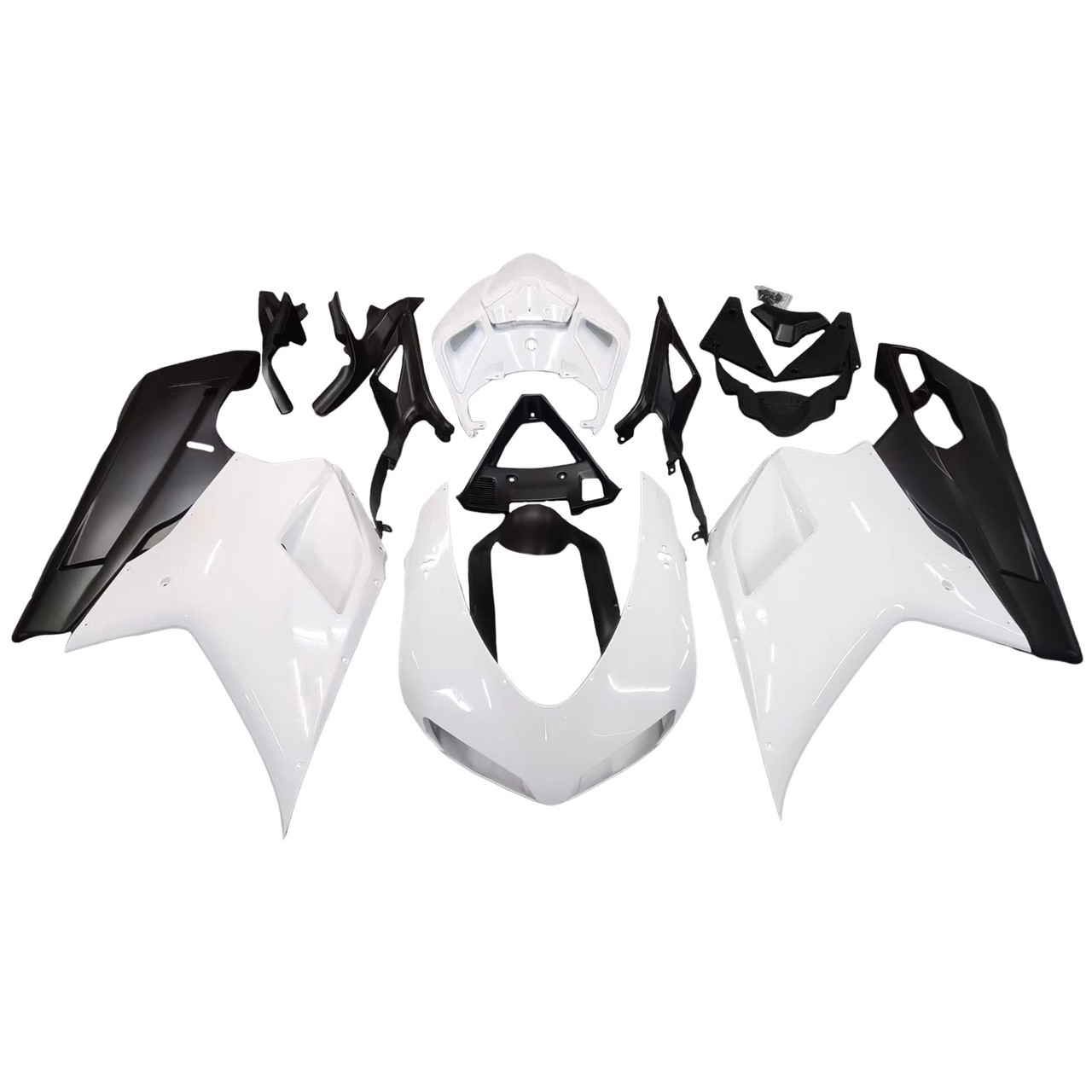 Amotopart 2007-2011 Ducati 1098 1198 848 Fairing Kit Shell Fairing Kit Black White