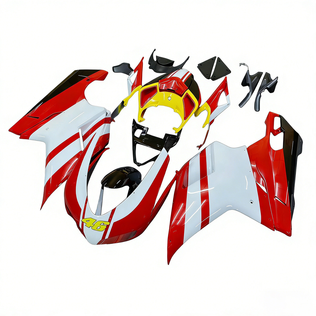 Amotopart 2007-2011 Ducati 1098 1198 848 ABS Injection Bodywork Fairing Kit
