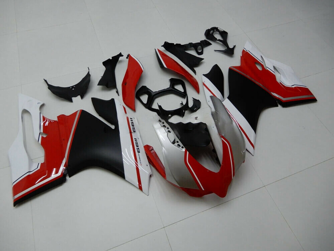 2012-2015 Ducati 1199 899 Red White Black Injection Body Cover Fairing Kits