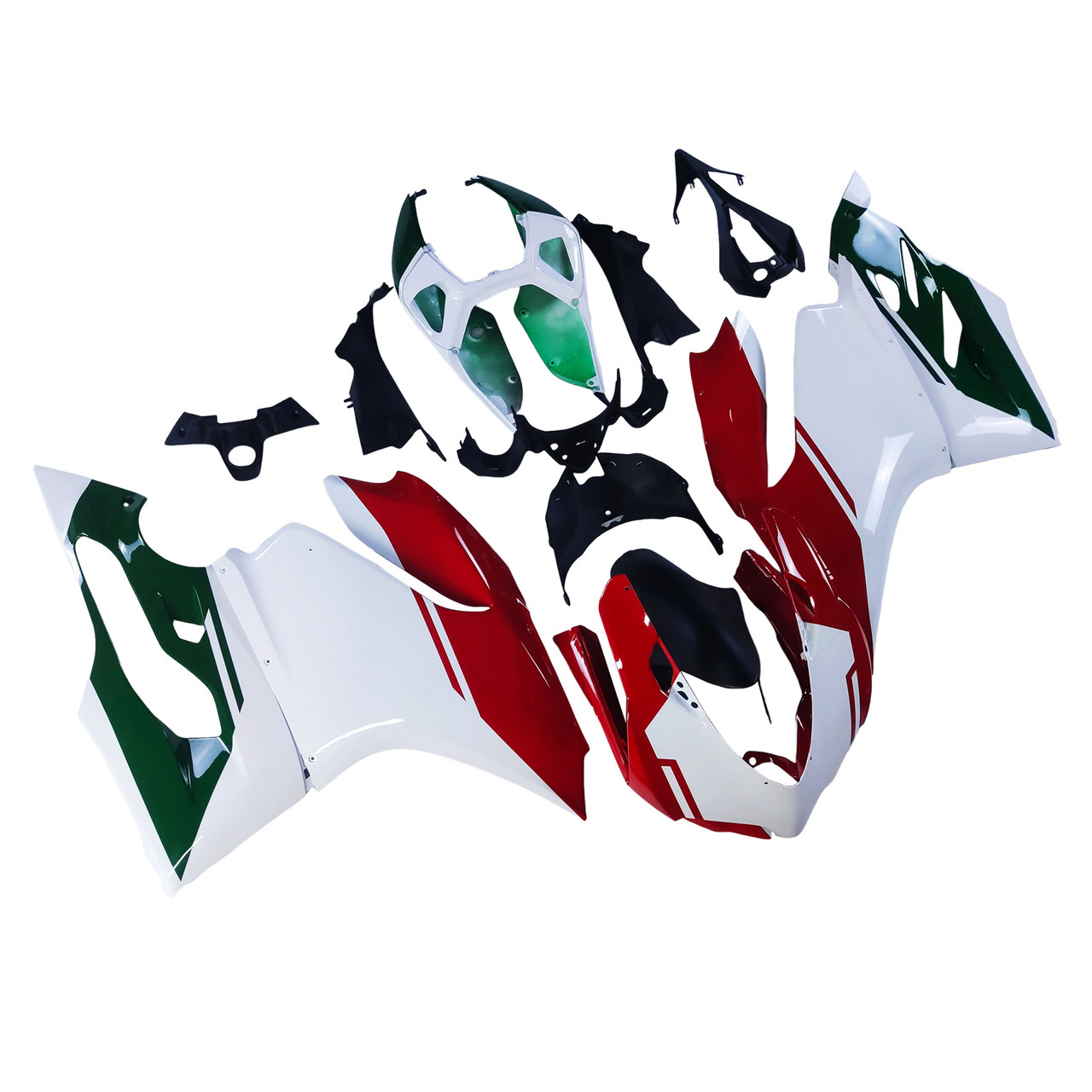 Amotopart 2012-2015 Ducati 1199 899 White Black Injection Body Cover Fairing Kits