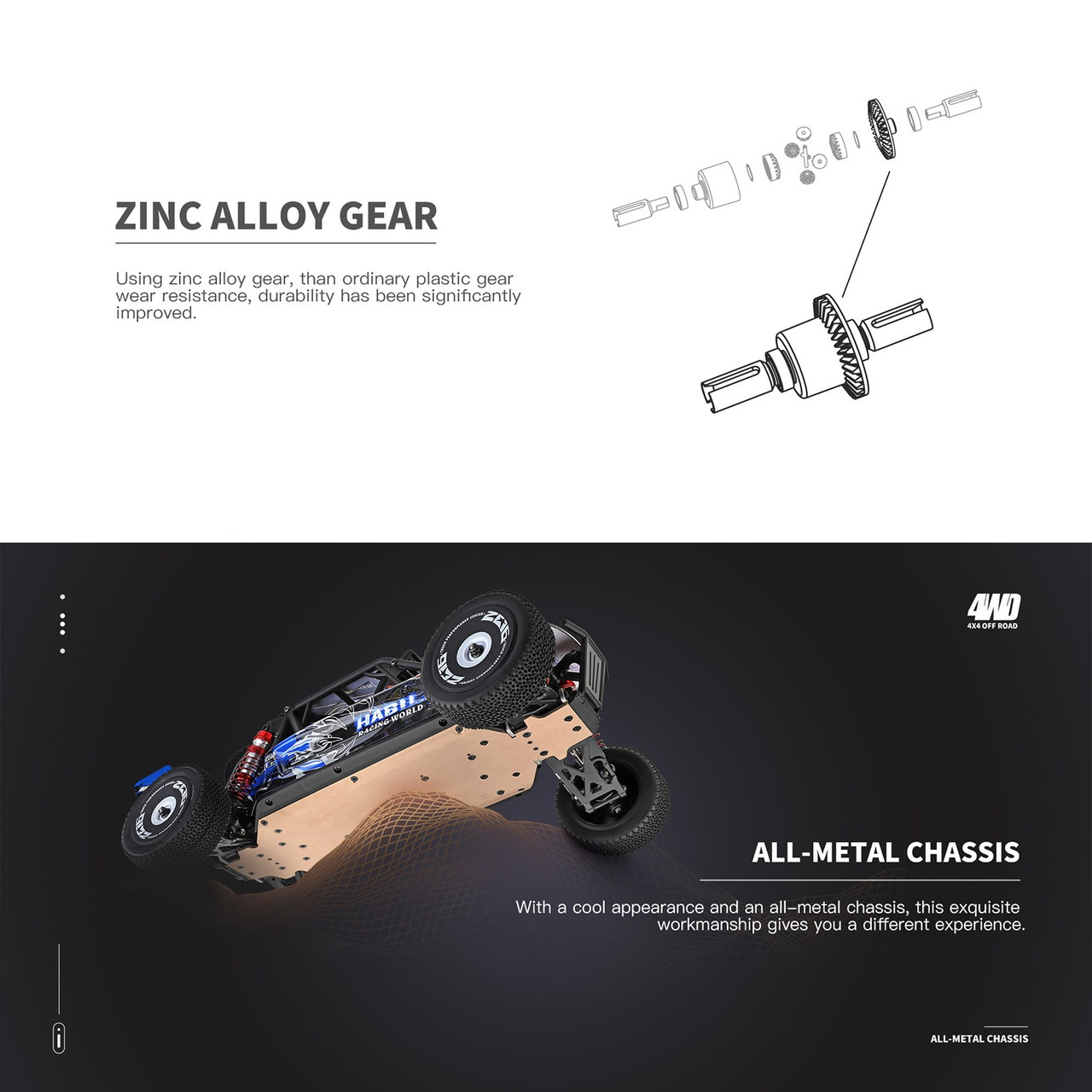 Wltoys 124018 High Speed Racing RC Car 60km/h 1/12 2.4GHz