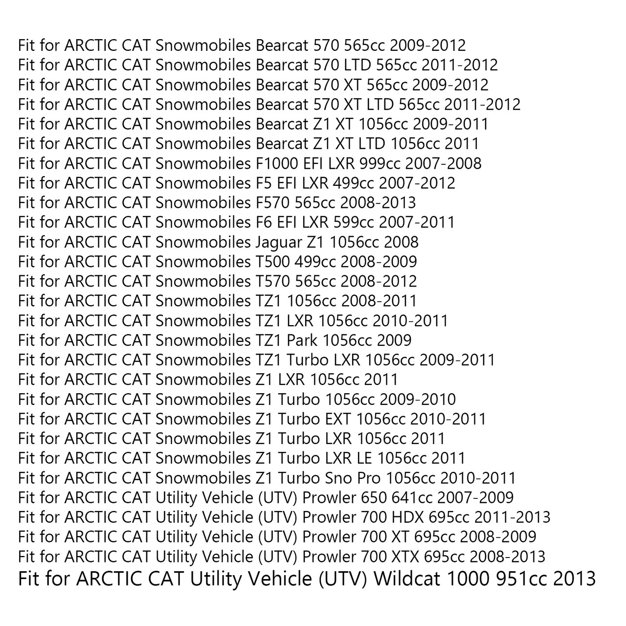 Starter Solenoid Relay For ARCTIC CAT All-Terrain Vehicle (ATV) 1000 TRV 951cc 09-10 Snowmobiles Bearcat 570 XT 565cc 09-12