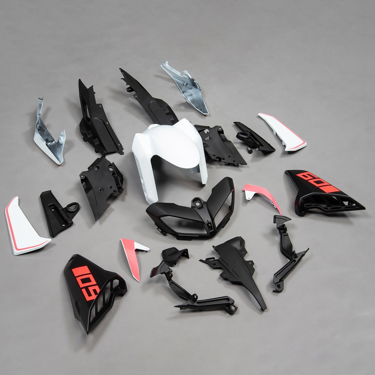Amotopart Fairing Kit Bodywork ABS fit For 2017-2019 Yamaha MT-09 Black White