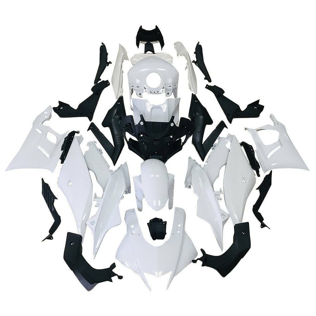 Fairing Kit For 2019-2021 Yamaha YZF-R3 R25 White Black Bodywork