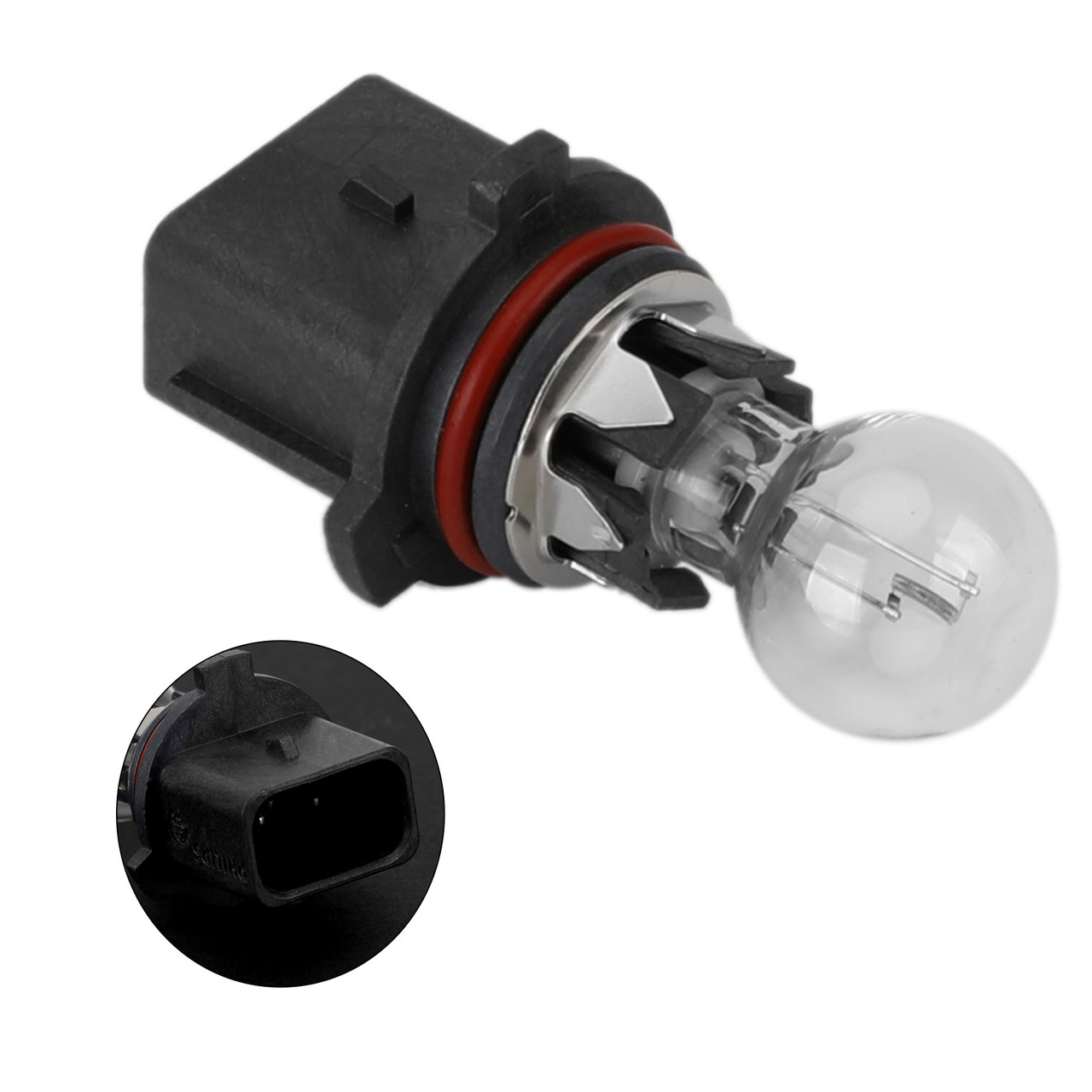 ブラック0 Philips 12277 Vision Halogen Daytime Running Light Bulb SP13W