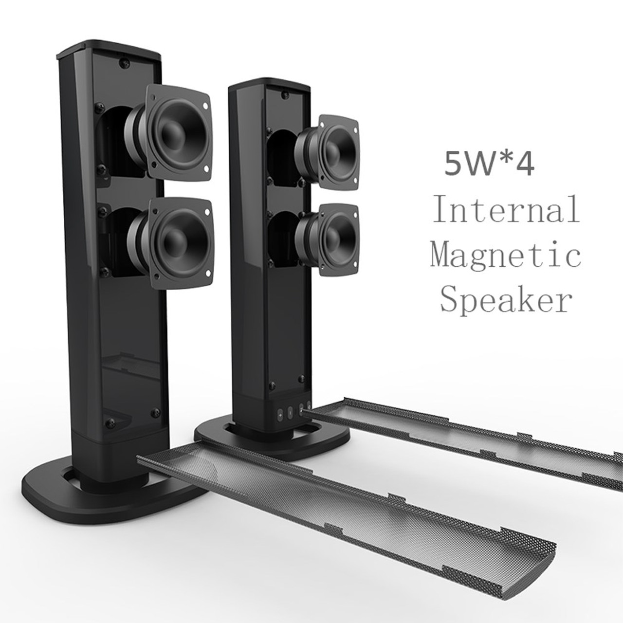 Portable Surround Sound Bar Bluetooth 2 Speaker in 1 Subwoofer TV Home Theater