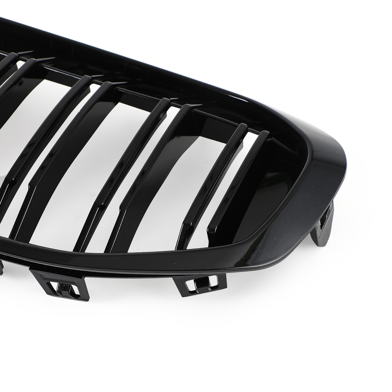 Gloss Double Black Front Replacement Hood Grille Fit BMW F40 1-Series 2019-2023