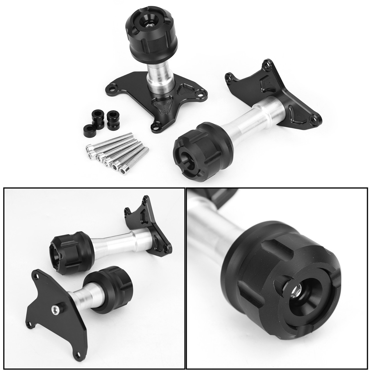 CNC Black Motorcycle Frame Slider Anti Crash for Honda MSX125 SF Grom 2013-2020